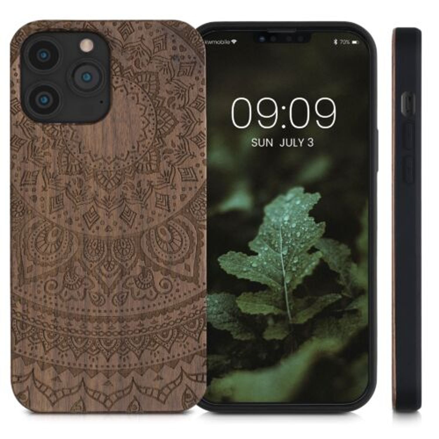 Husa pentru Apple iPhone 13 Pro Max, Lemn, Maro, 55980.07, Kwmobile fotografia produsului View 2 L