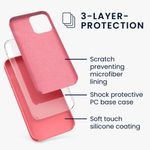 Husa pentru iPhone 12/iPhone 12 Pro, Silicon, Roz, 52641.219 fotografia produsului View 6 S