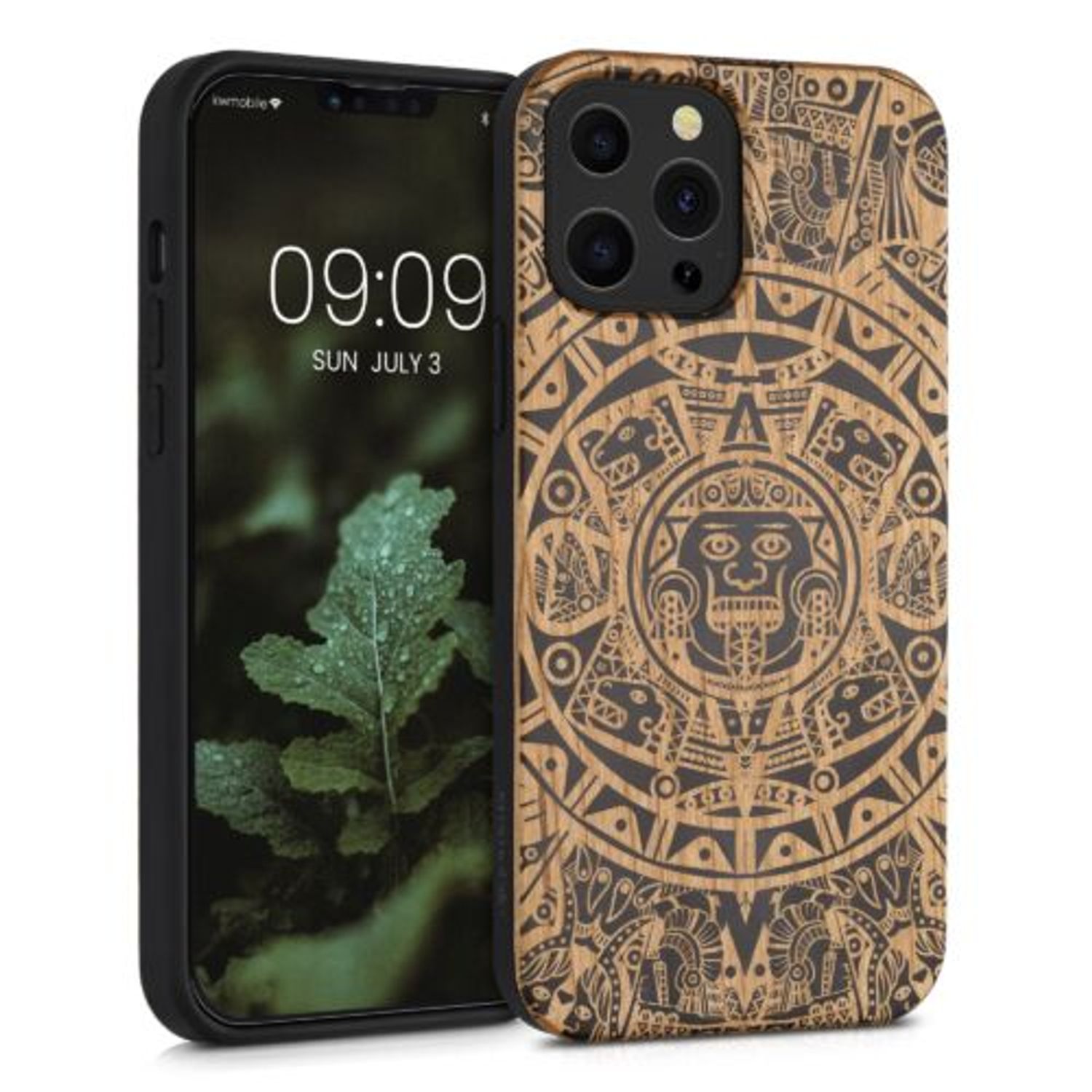 Husa pentru Apple iPhone 13 Pro Max, Lemn, Maro, 55980.05, Kwmobile fotografia produsului