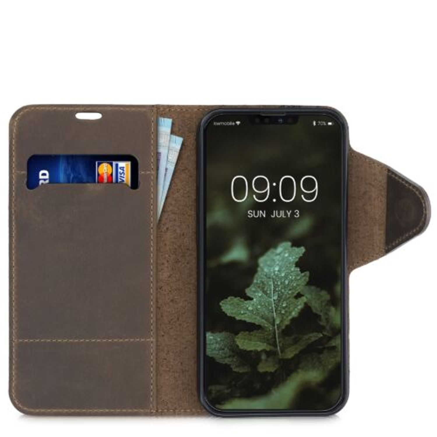 Husa pentru Apple iPhone 13 Pro Max, Piele naturala, Maro, 56778.05, kalibri fotografia produsului View 9 L