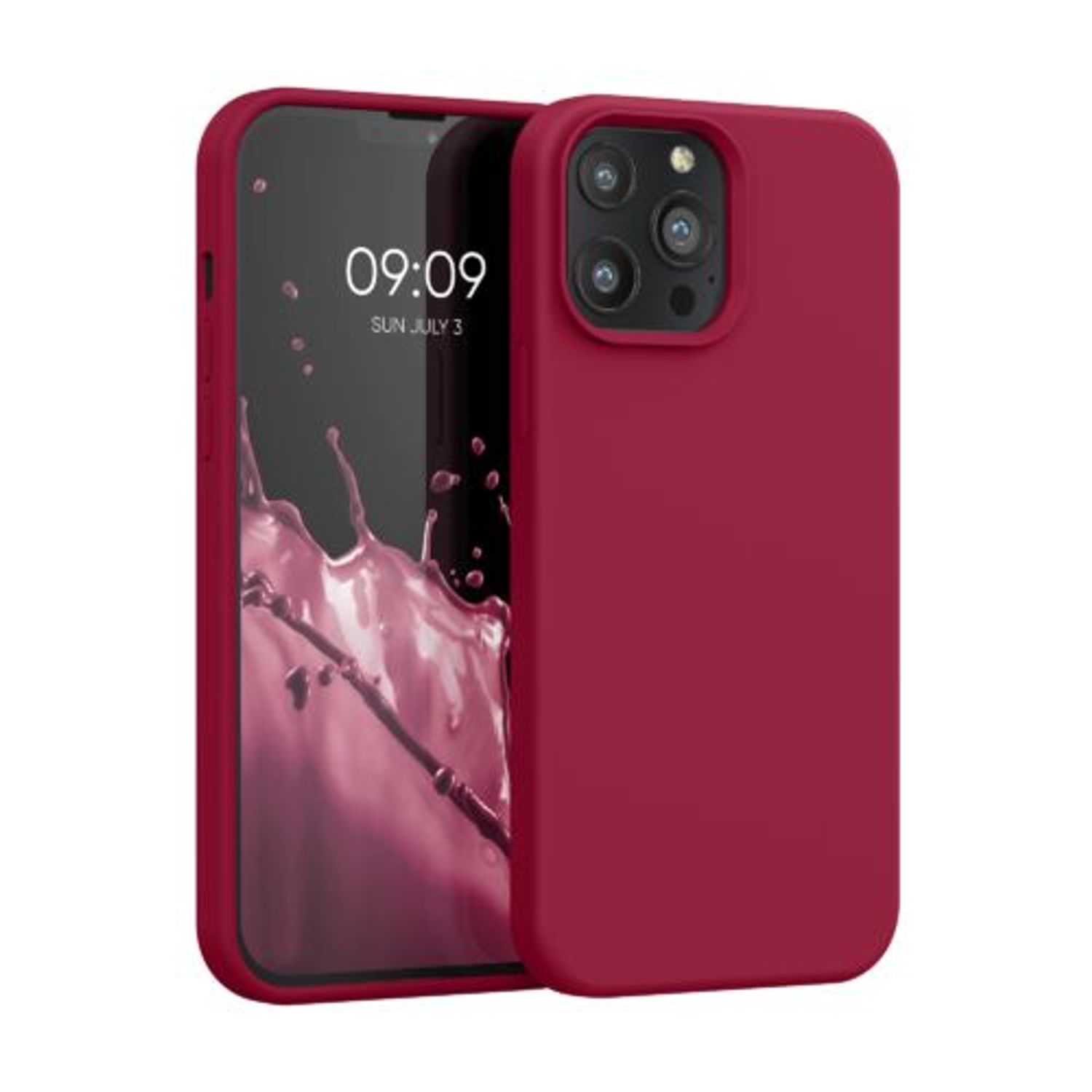 Husa pentru Apple iPhone 13 Pro Max, Silicon, Rosu, 55881.229, Kwmobile fotografia produsului