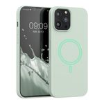 Husa pentru Apple iPhone 13 Pro Max, Silicon, Verde, 56561.200, Kwmobile fotografia produsului