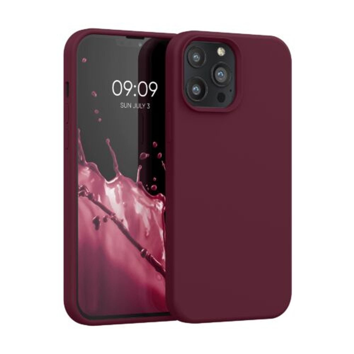 Husa pentru Apple iPhone 13 Pro Max, Silicon, Violet, 55881.190, Kwmobile fotografia produsului
