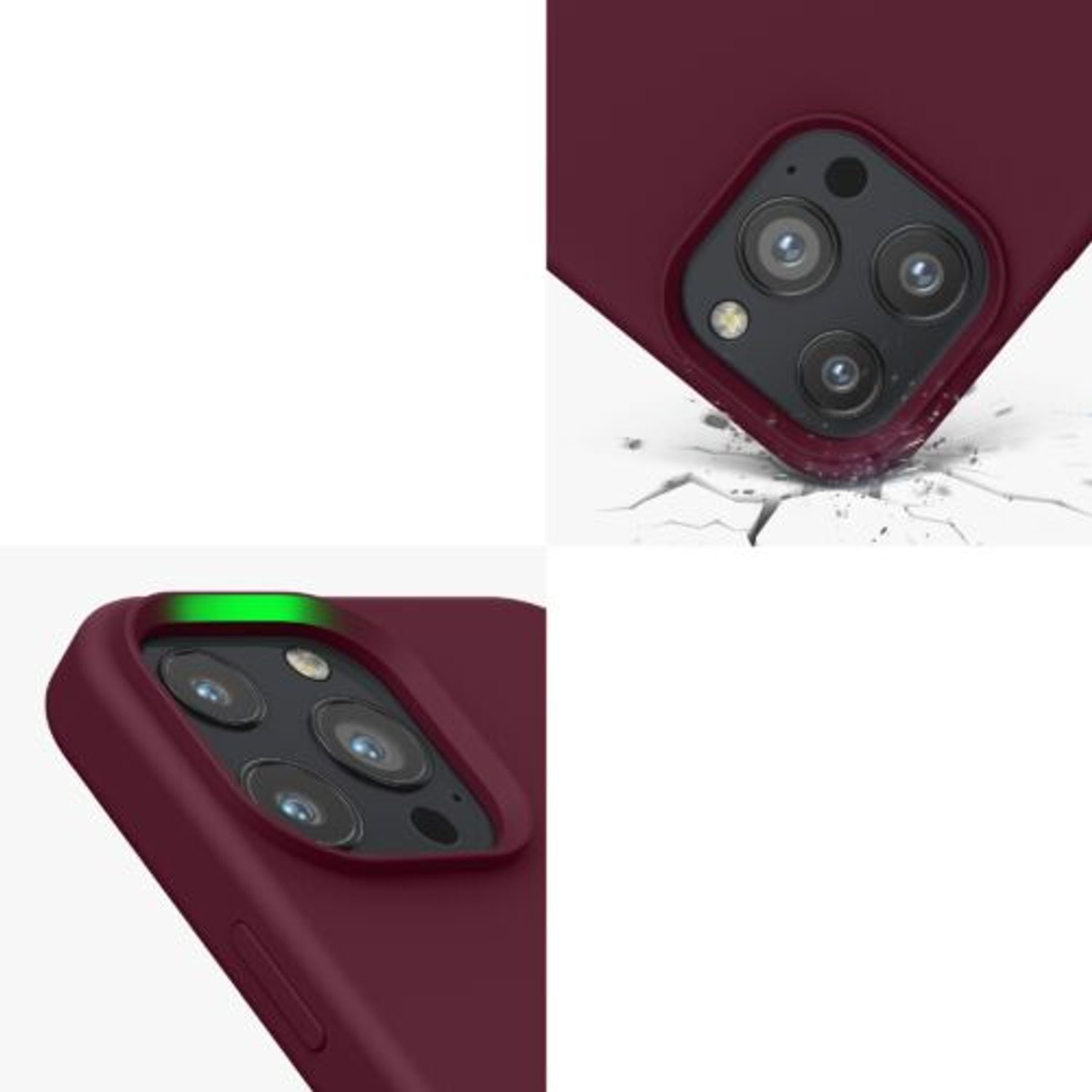 Husa pentru Apple iPhone 13 Pro Max, Silicon, Violet, 55881.190, Kwmobile fotografia produsului View 11 L