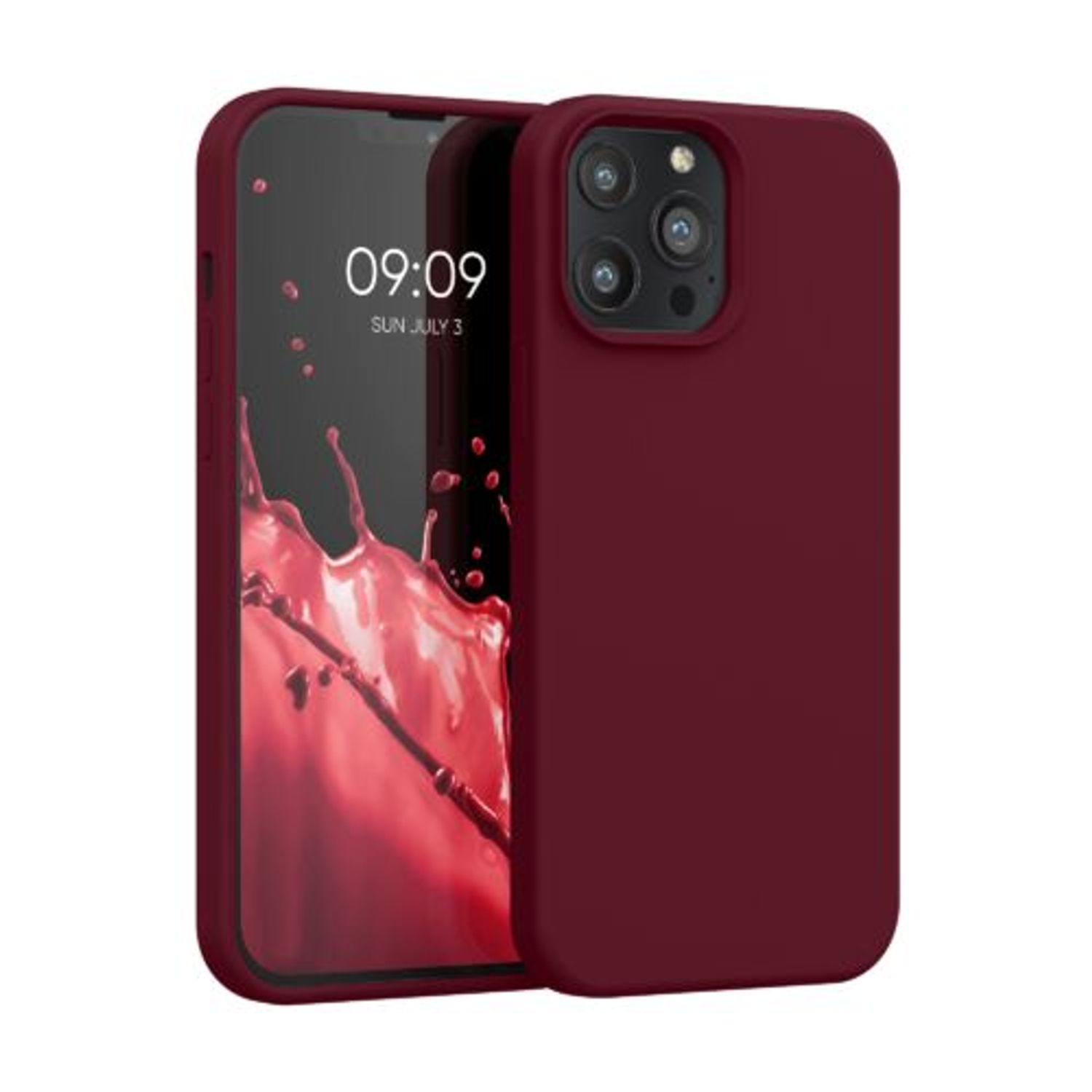 Husa pentru Apple iPhone 13 Pro Max, Silicon, Rosu, 55881.209, Kwmobile fotografia produsului