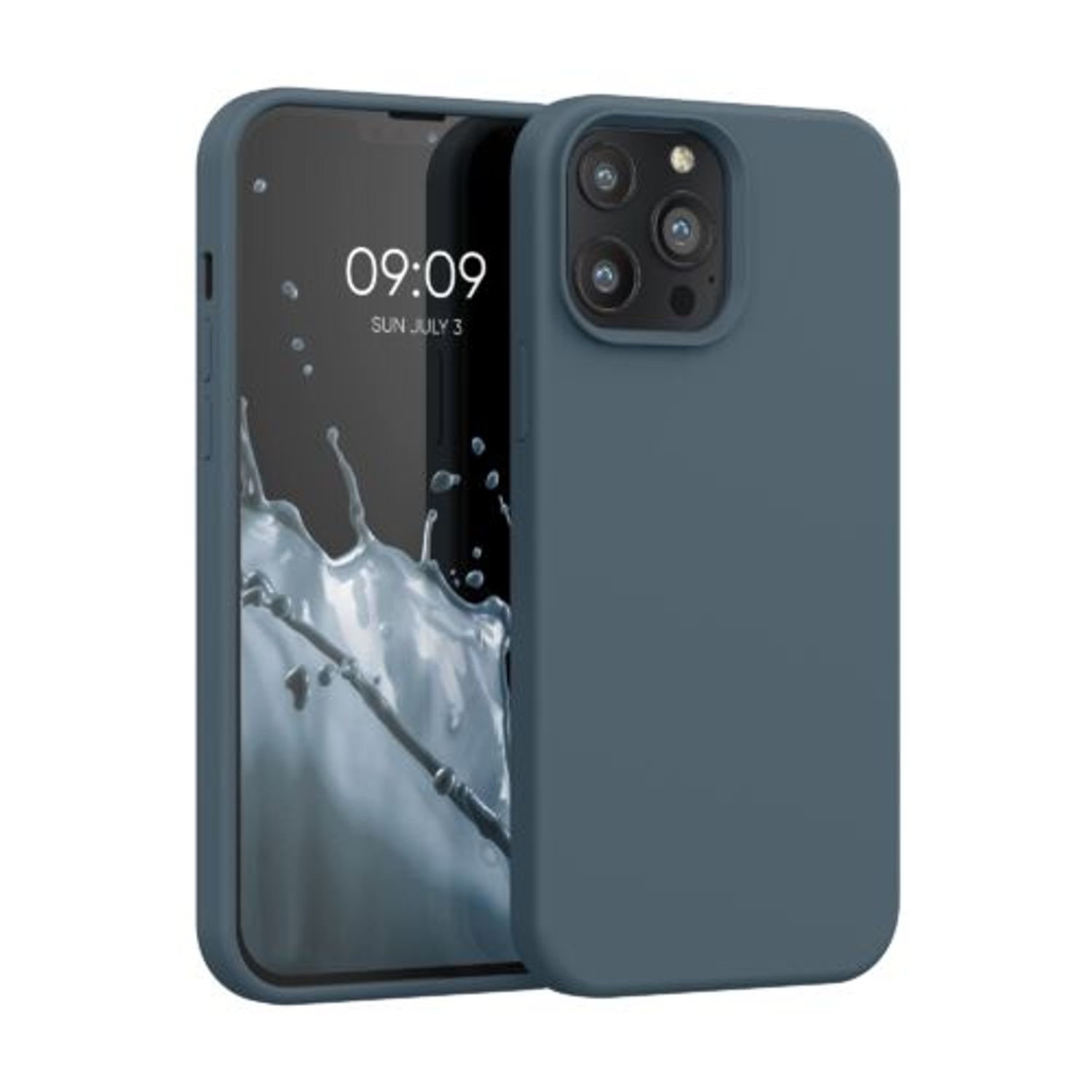 Husa pentru Apple iPhone 13 Pro Max, Silicon, Verde, 55881.202, Kwmobile fotografia produsului