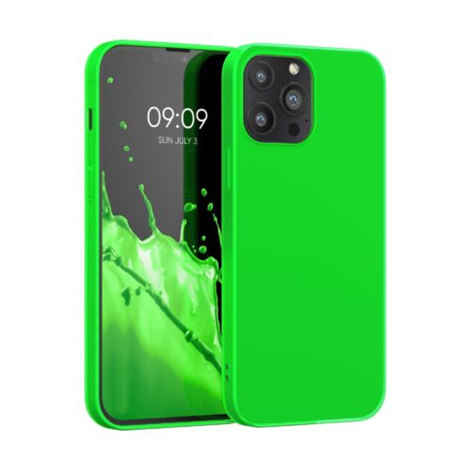 Husa pentru Apple iPhone 13 Pro Max, Silicon, Verde, 55970.44, Kwmobile fotografia produsului