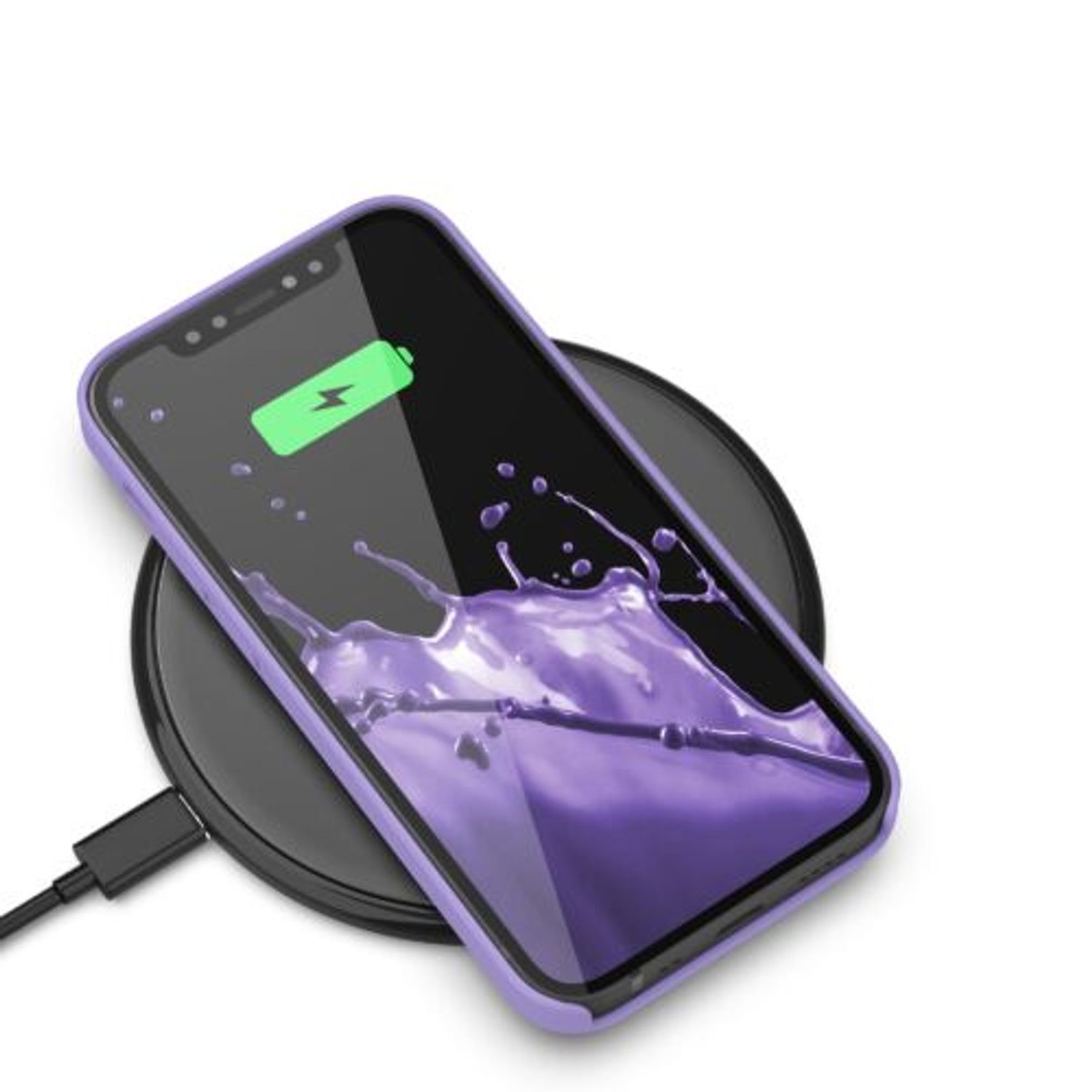 Husa pentru iPhone 12/iPhone 12 Pro, Silicon, Mov, 52641.222 fotografia produsului View 11 L