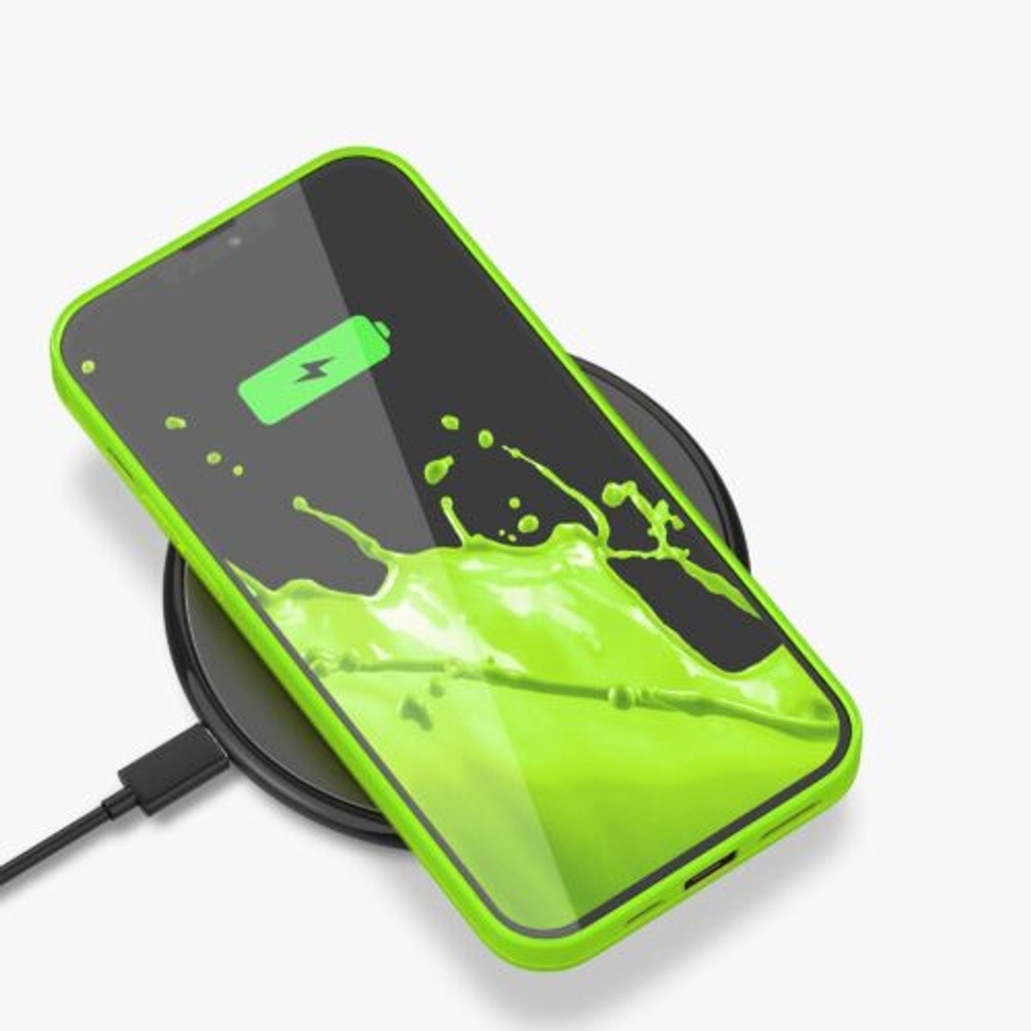 Husa pentru Apple iPhone 13 Pro Max, Silicon, Verde, 55970.75, Kwmobile fotografia produsului View 9 L