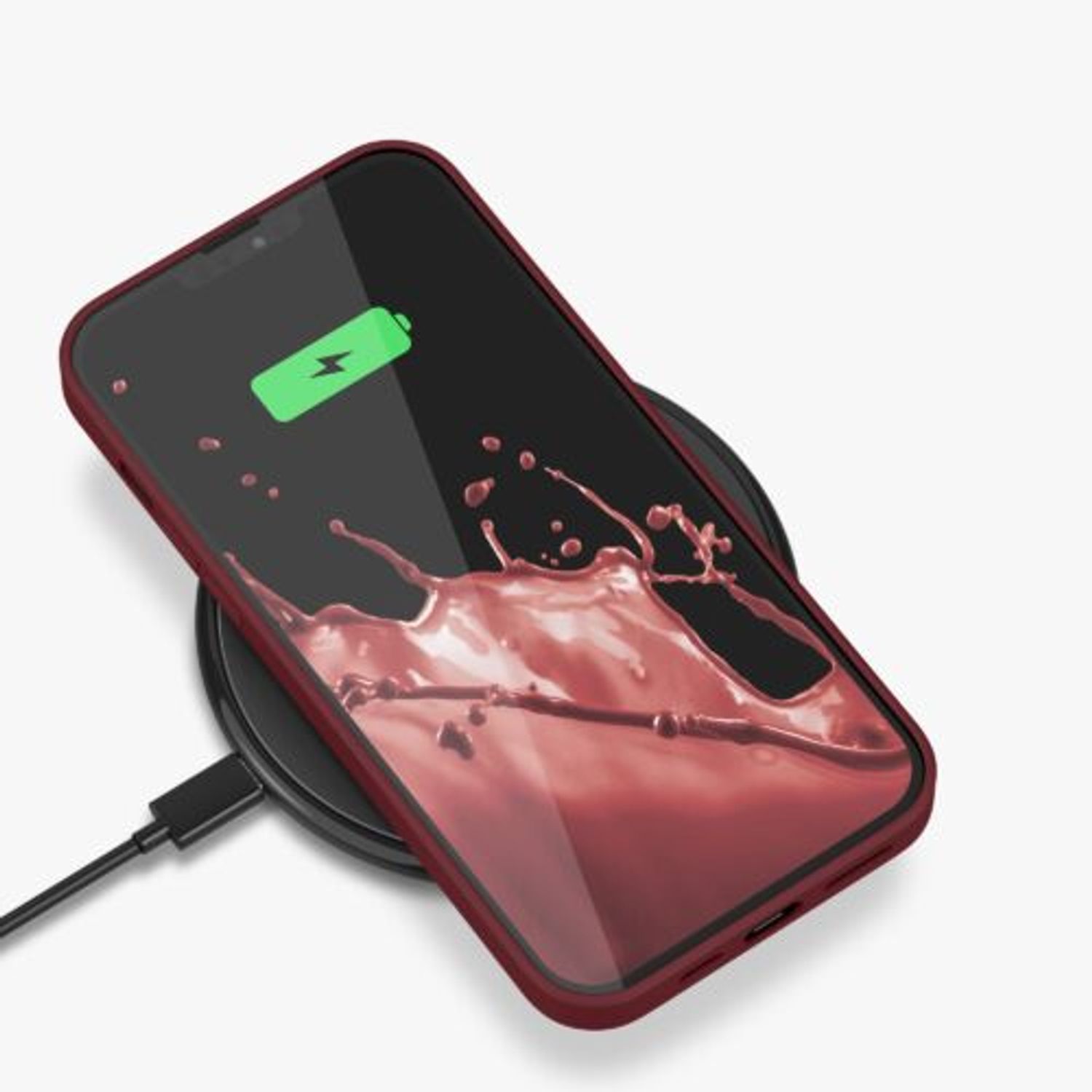 Husa pentru Apple iPhone 13 Pro Max, Silicon, Rosu, 55975.209, Kwmobile fotografia produsului View 11 L
