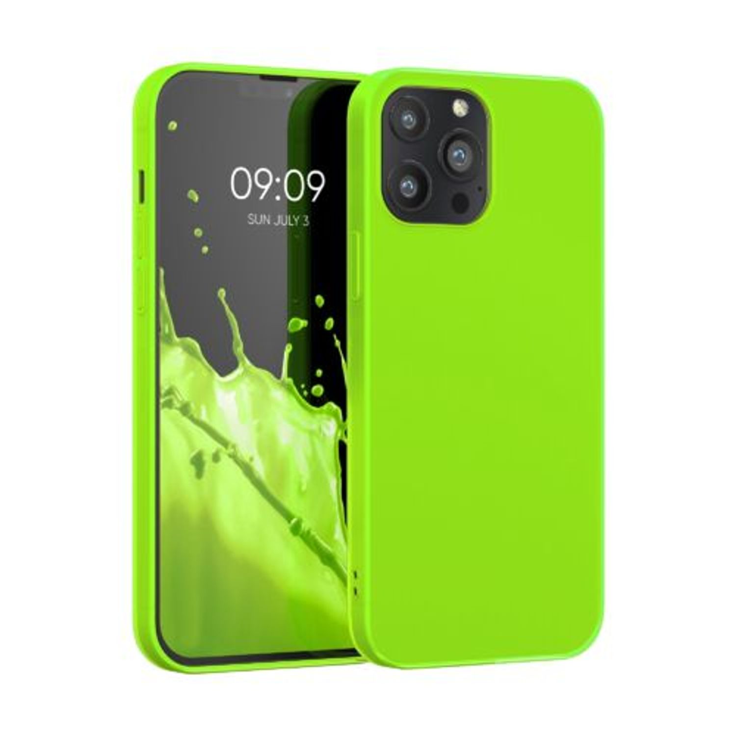 Husa pentru Apple iPhone 13 Pro Max, Silicon, Verde, 55970.75, Kwmobile fotografia produsului