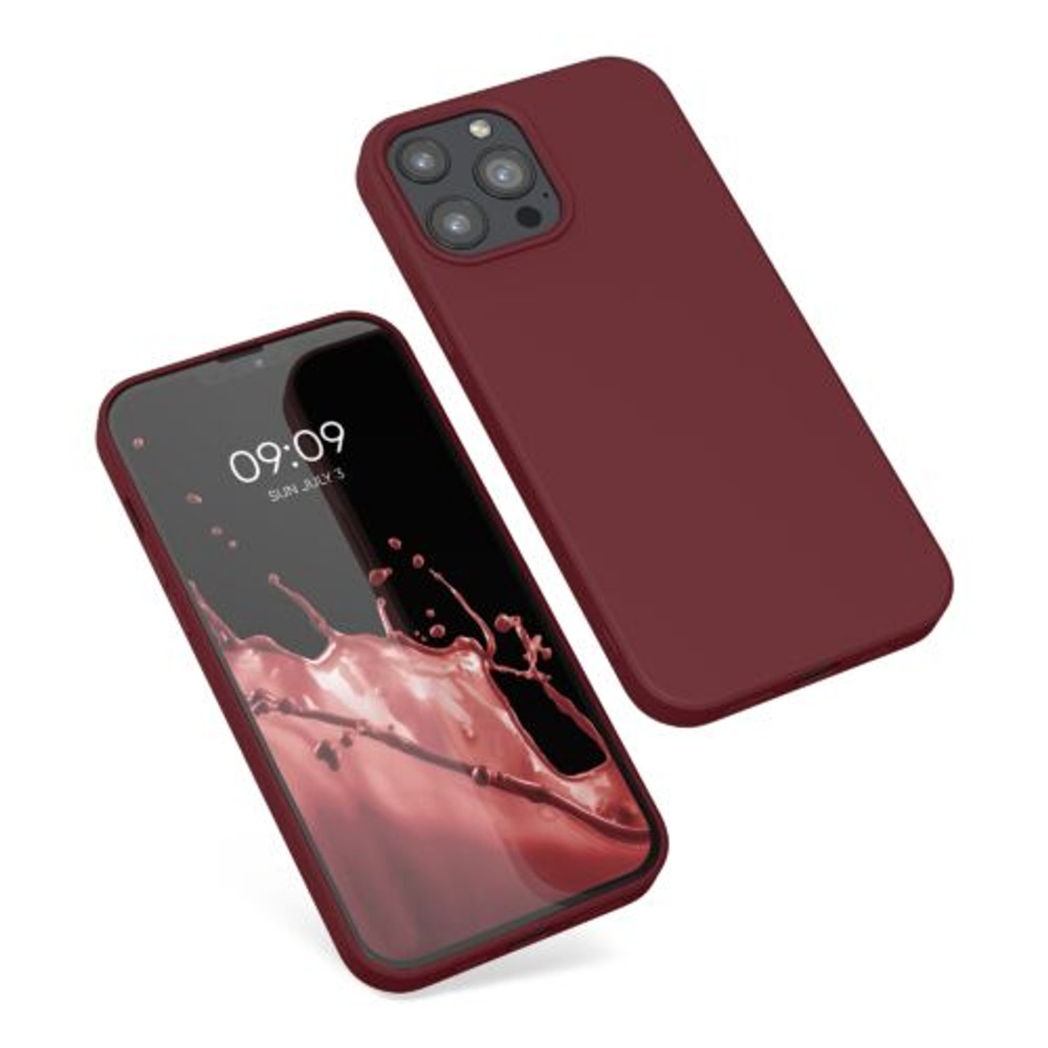 Husa pentru Apple iPhone 13 Pro Max, Silicon, Rosu, 55975.209, Kwmobile fotografia produsului View 2 L