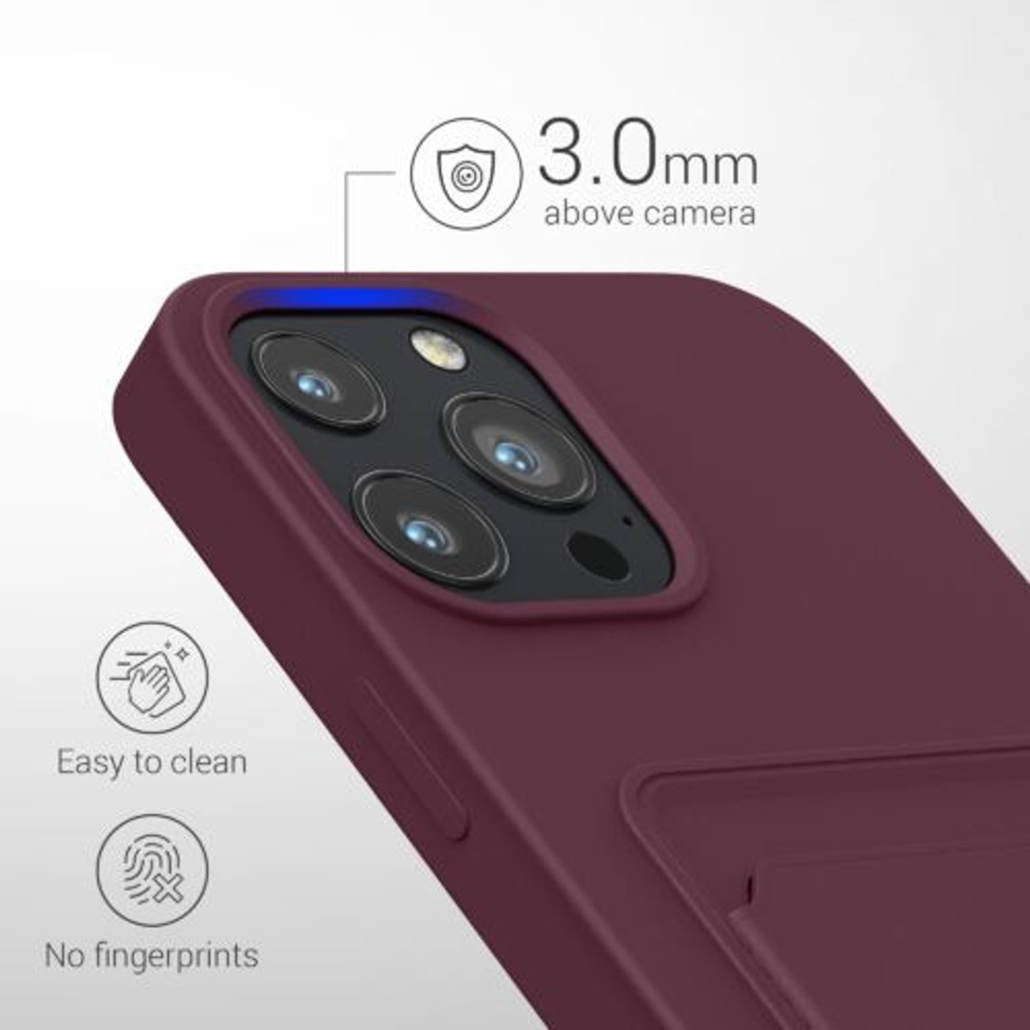 Husa pentru Apple iPhone 13 Pro Max, Silicon, Violet, 55982.190, Kwmobile fotografia produsului View 15 L