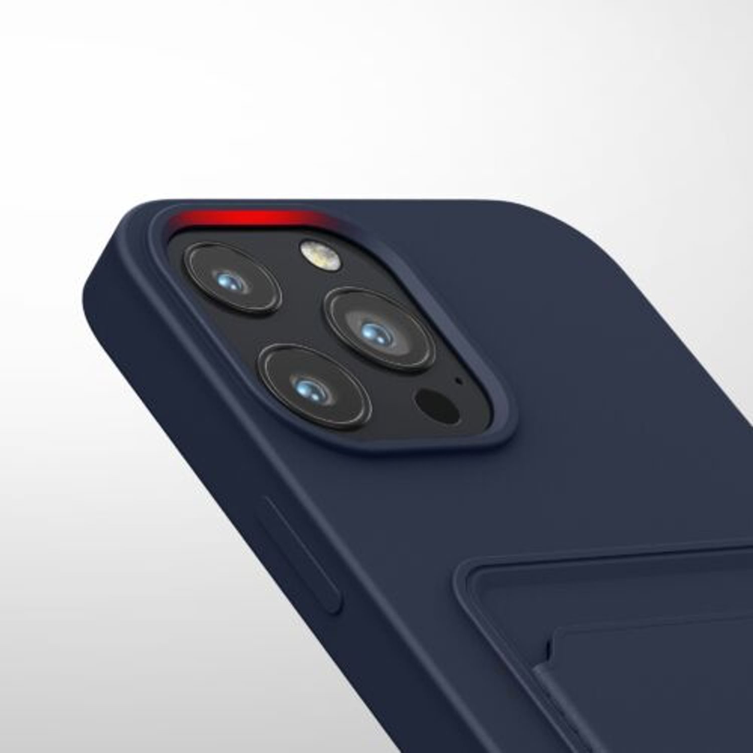 Husa pentru Apple iPhone 13 Pro Max, Silicon, Albastru, 55982.17, Kwmobile fotografia produsului View 7 L