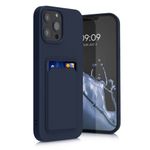 Husa pentru Apple iPhone 13 Pro Max, Silicon, Albastru, 55982.17, Kwmobile fotografia produsului View 8 S
