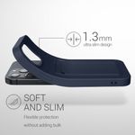 Husa pentru Apple iPhone 13 Pro Max, Silicon, Albastru, 55982.17, Kwmobile fotografia produsului View 2 S
