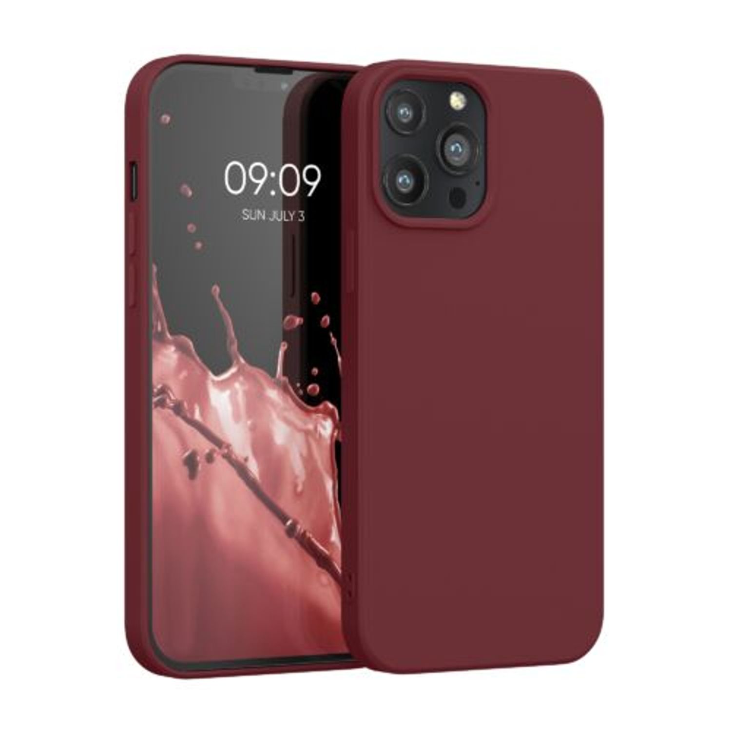 Husa pentru Apple iPhone 13 Pro Max, Silicon, Rosu, 55975.209, Kwmobile fotografia produsului