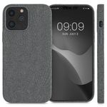 Husa pentru Apple iPhone 13 Pro Max, Textil, Gri, 56773.22, Kwmobile fotografia produsului View 2 S