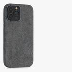 Husa pentru Apple iPhone 13 Pro Max, Textil, Gri, 56773.22, Kwmobile fotografia produsului View 8 S