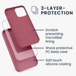 Husa pentru Apple iPhone 12/iPhone 12 Pro, Silicon, Roz, 52641.167 fotografia produsului View 3 S