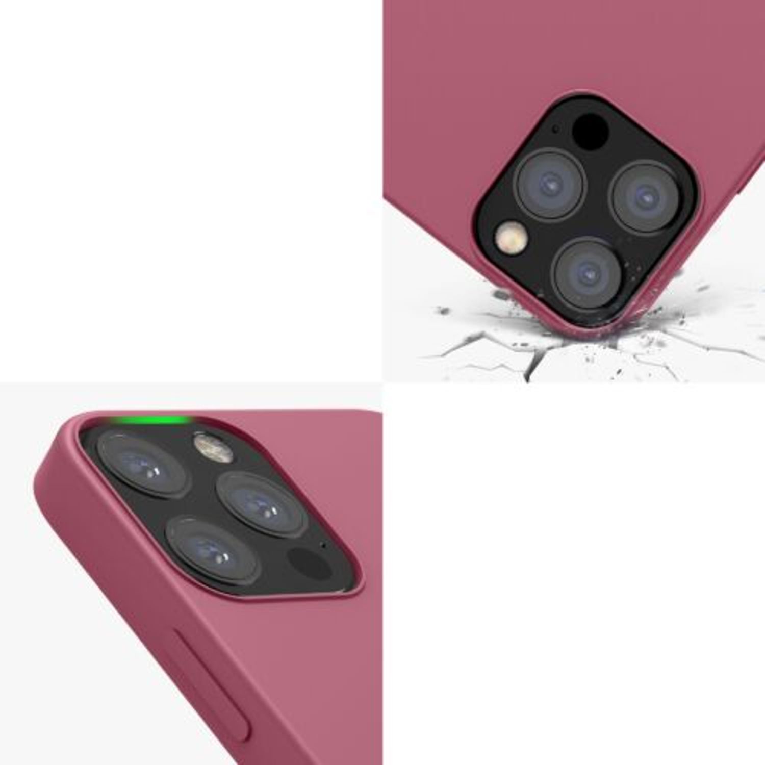 Husa pentru Apple iPhone 12/iPhone 12 Pro, Silicon, Roz, 52641.167 fotografia produsului View 9 L