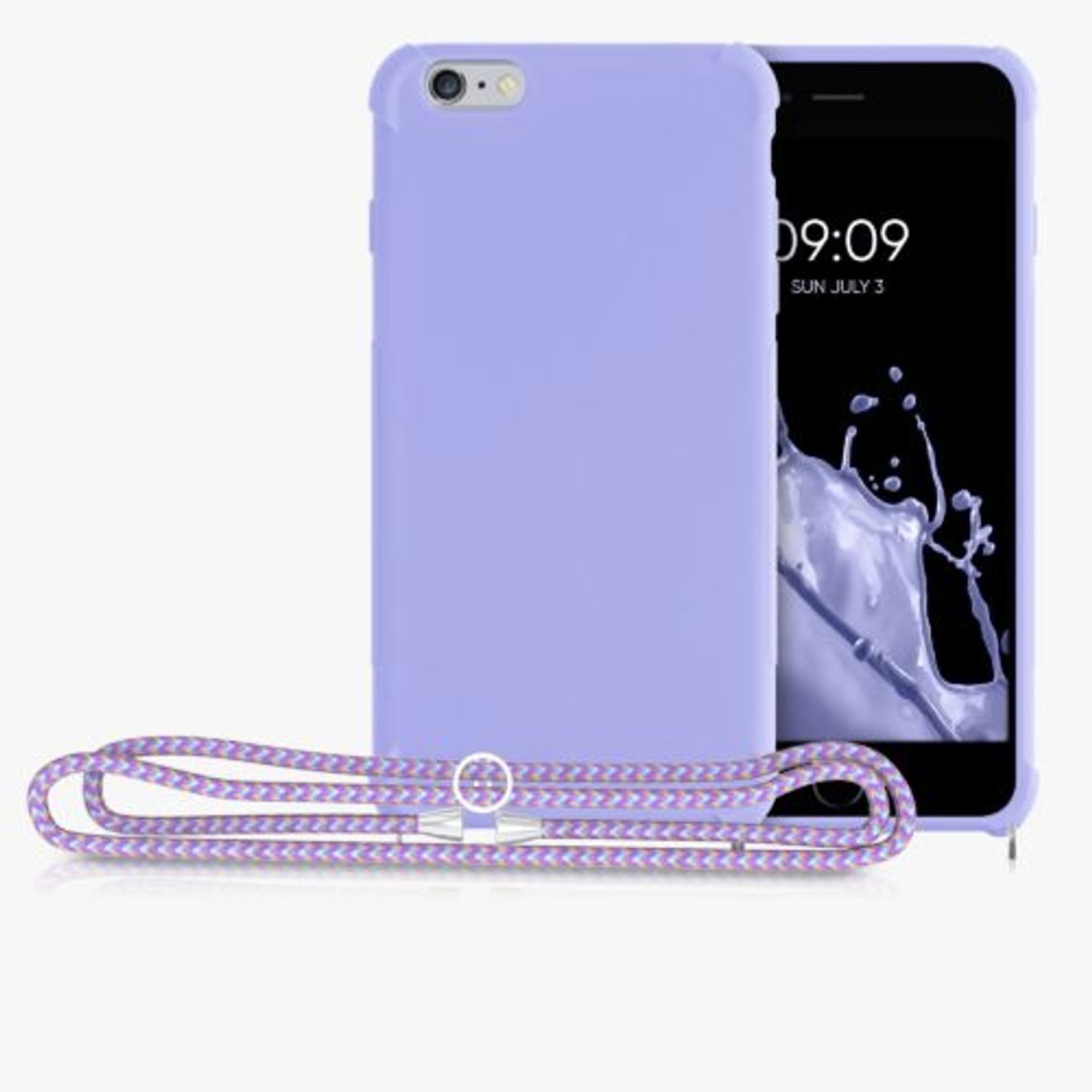 Husa pentru Apple iPhone 6 Plus/iPhone 6s Plus, Silicon, Mov, 56274.108, Kwmobile fotografia produsului View 7 L