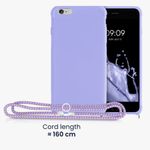 Husa pentru Apple iPhone 6 Plus/iPhone 6s Plus, Silicon, Mov, 56274.108, Kwmobile fotografia produsului View 5 S
