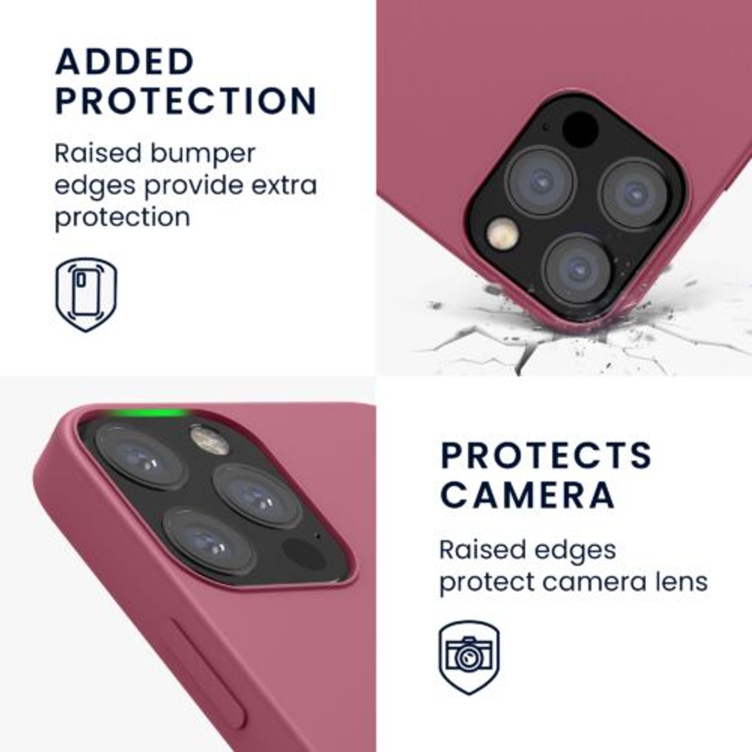Husa pentru Apple iPhone 12/iPhone 12 Pro, Silicon, Roz, 52641.167 fotografia produsului View 4 L
