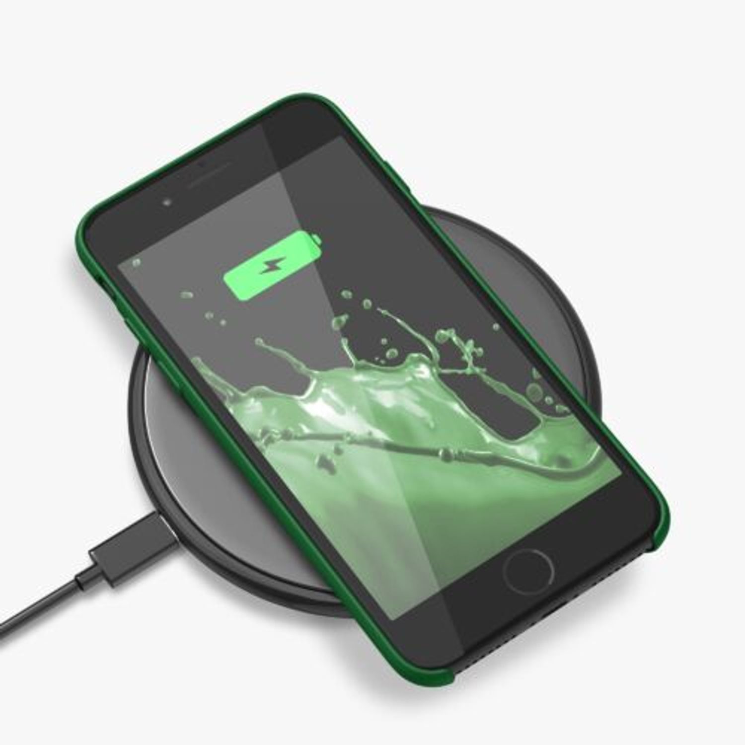 Husa pentru Apple iPhone 8/iPhone 7/iPhone SE 2, Silicon, Verde, 40225.227, Kwmobile fotografia produsului View 4 L