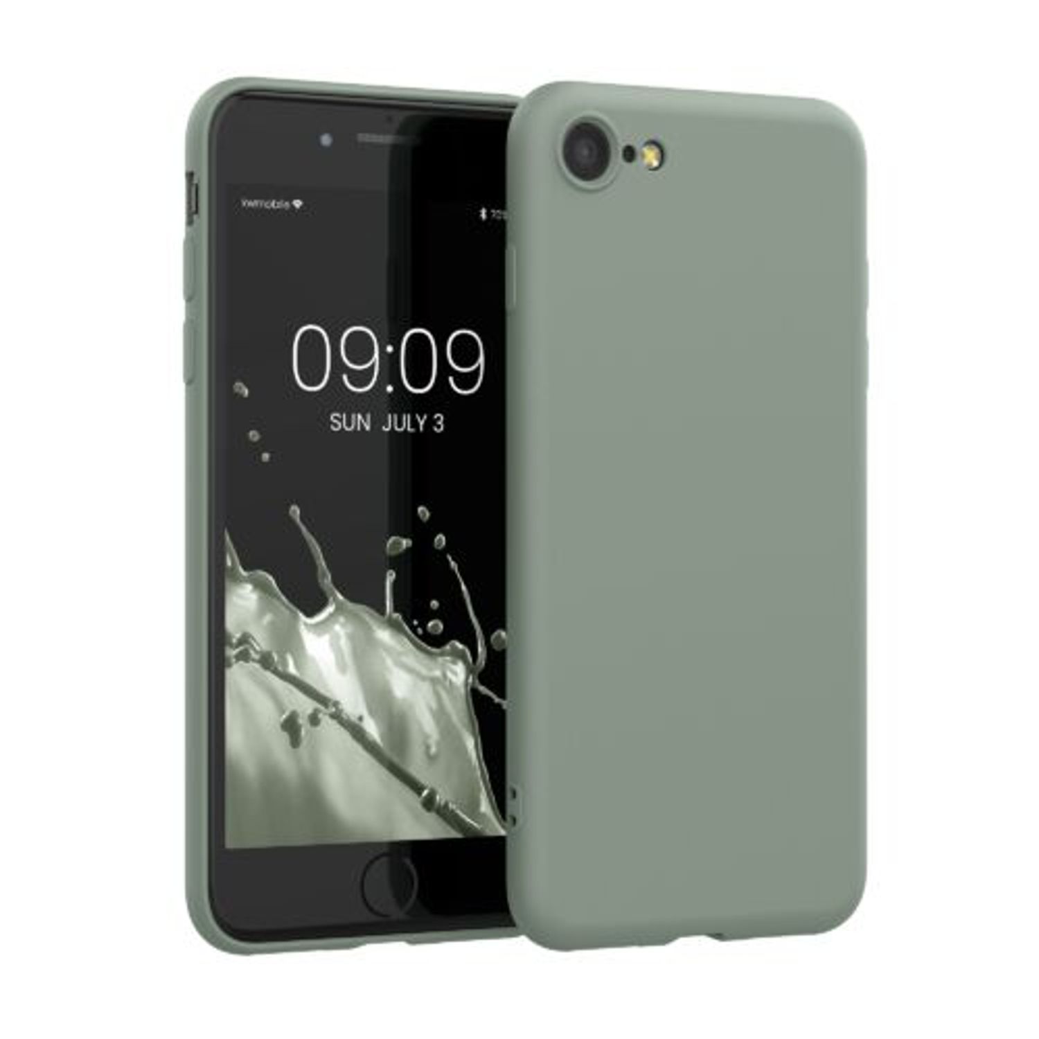 Husa pentru Apple iPhone 8/iPhone 7/iPhone SE 2, Silicon, Verde, 49979.172, Kwmobile fotografia produsului