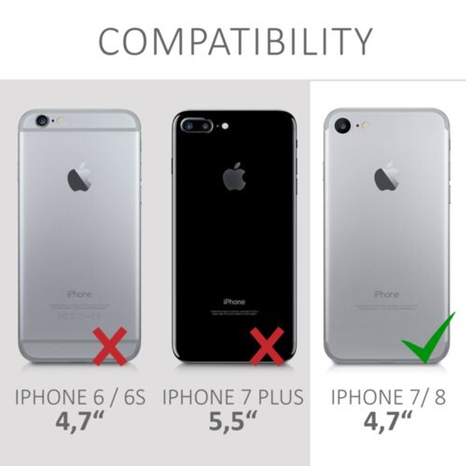 Husa pentru Apple iPhone 8/iPhone 7/iPhone SE 2, Silicon, Transparent, 51618.07, Kwmobile fotografia produsului View 6 L