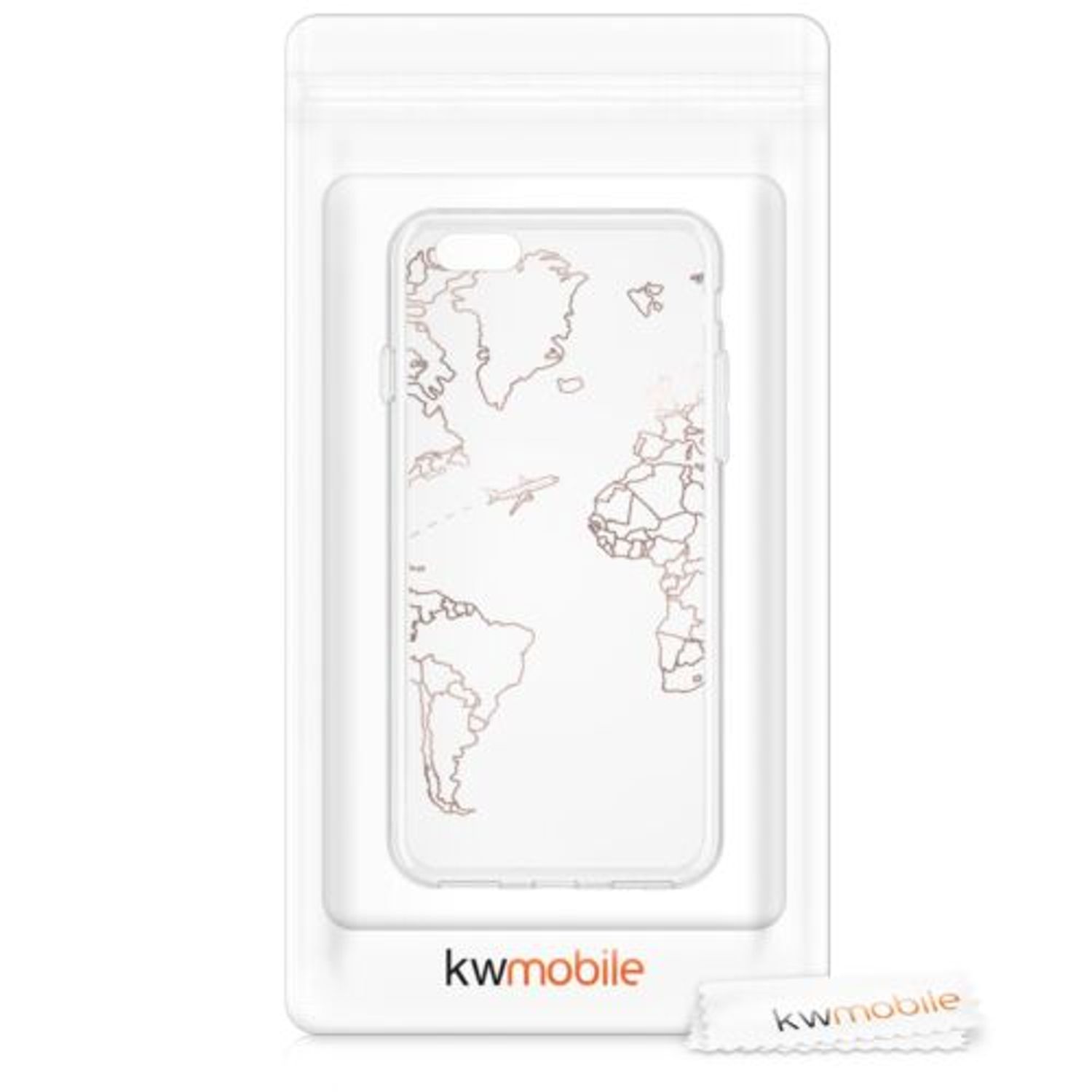 Husa pentru Apple iPhone 8/iPhone 7/iPhone SE 2, Silicon, Transparent, 51618.07, Kwmobile fotografia produsului View 7 L