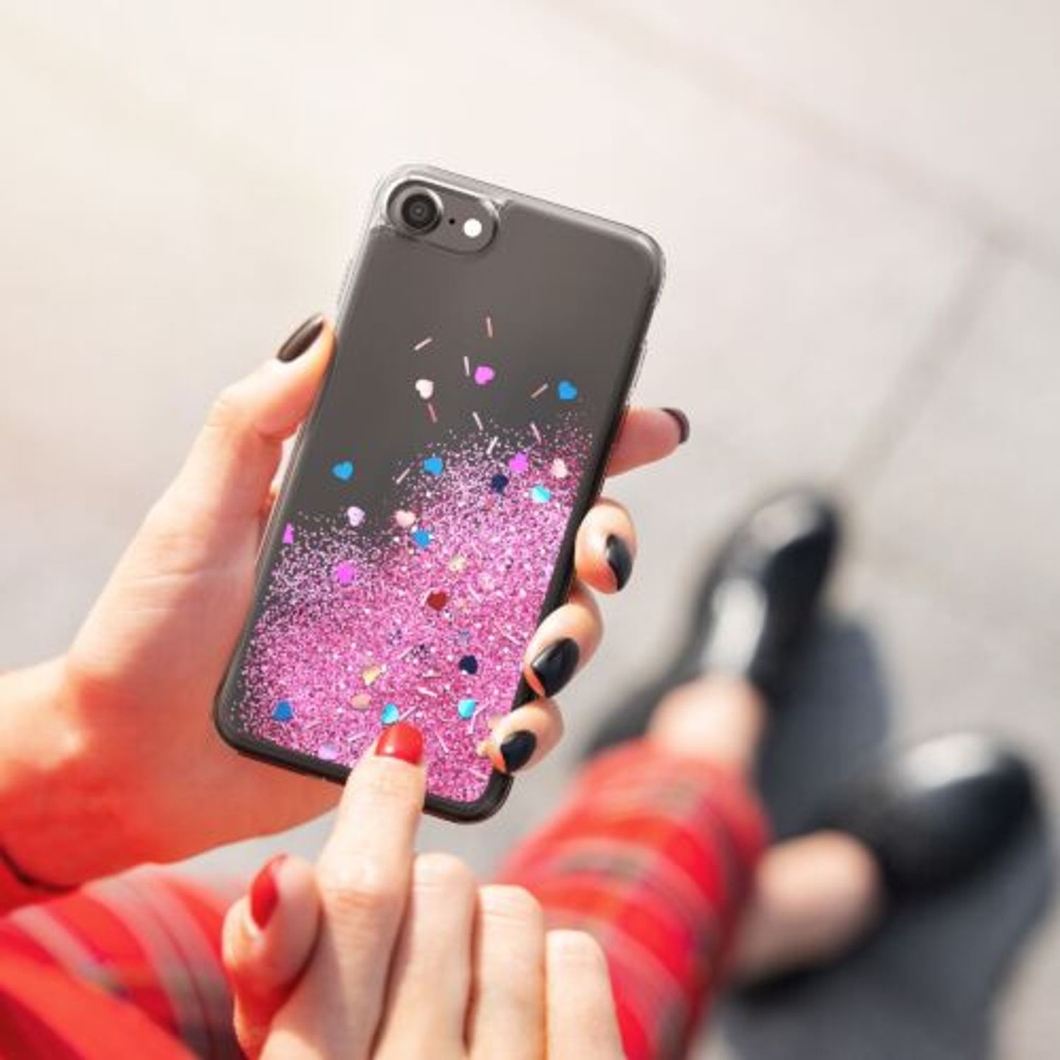 Husa pentru Apple iPhone 8/iPhone 7/iPhone SE 2, Silicon, Multicolor, 56805.01, Kwmobile fotografia produsului View 3 L