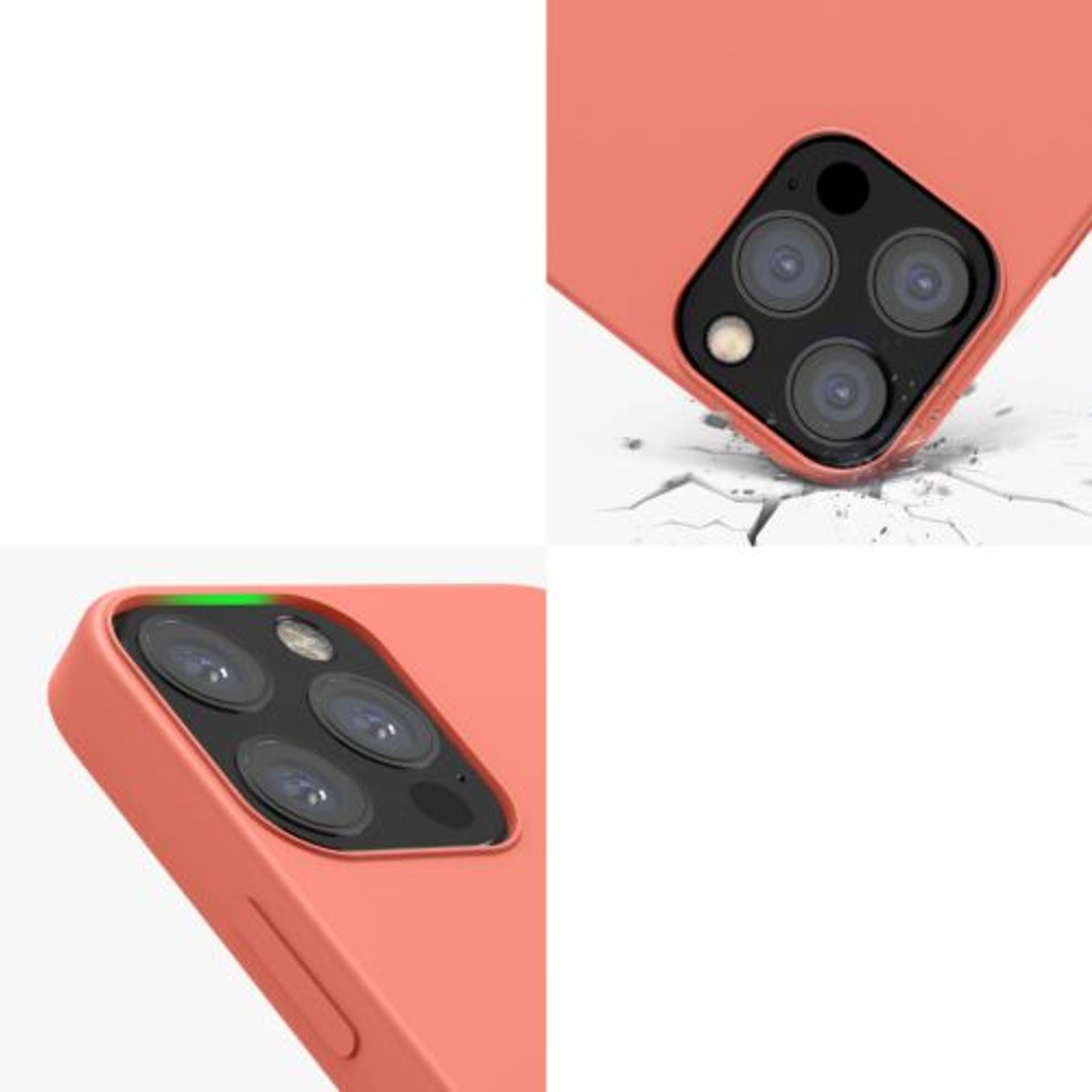 Husa pentru Apple iPhone 12/iPhone 12 Pro, Silicon, Roz, 52641.215 fotografia produsului View 7 L