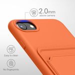 Husa pentru Apple iPhone 8/iPhone 7/iPhone SE 2, Silicon, Portocaliu, 55117.29, Kwmobile fotografia produsului View 4 S
