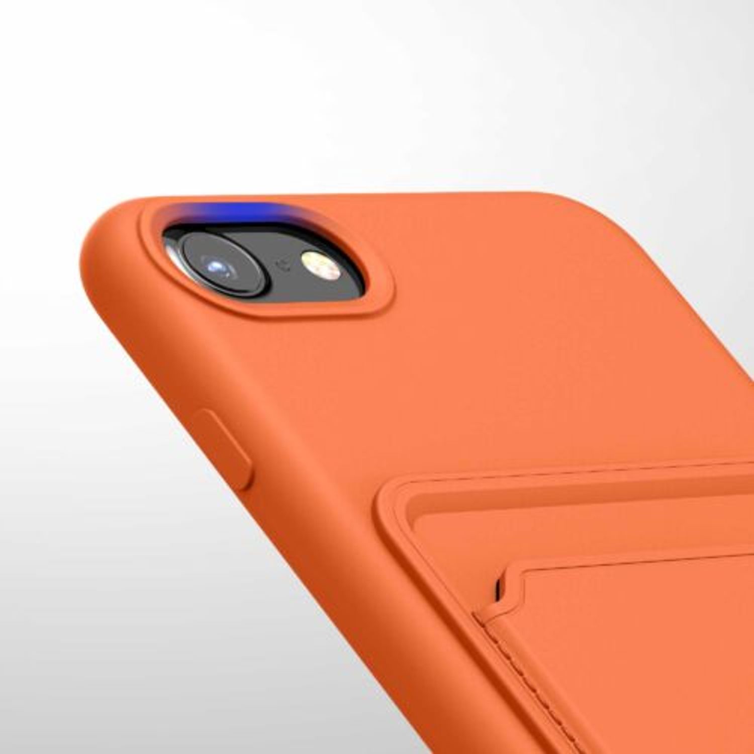 Husa pentru Apple iPhone 8/iPhone 7/iPhone SE 2, Silicon, Portocaliu, 55117.29, Kwmobile fotografia produsului View 9 L