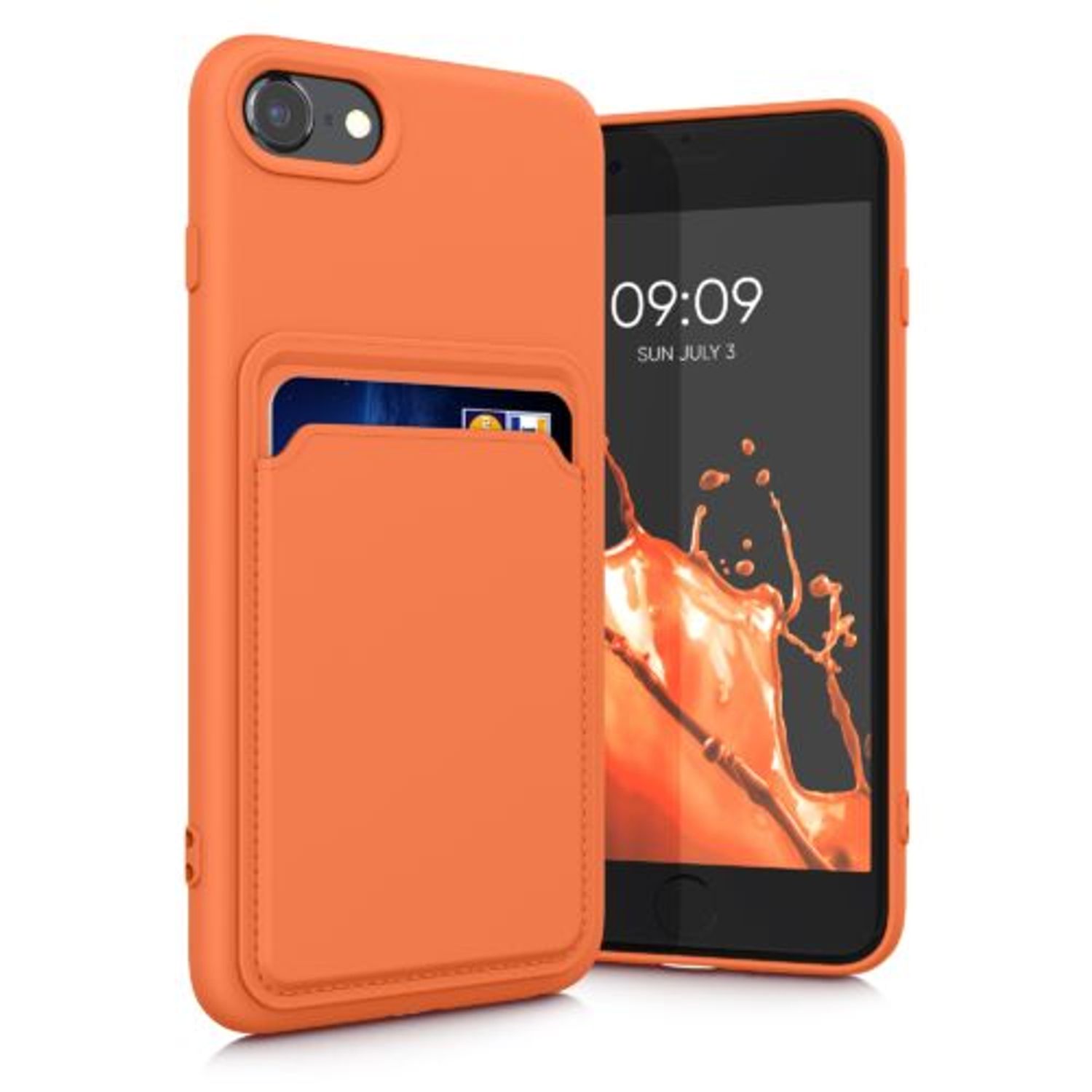 Husa pentru Apple iPhone 8/iPhone 7/iPhone SE 2, Silicon, Portocaliu, 55117.29, Kwmobile fotografia produsului