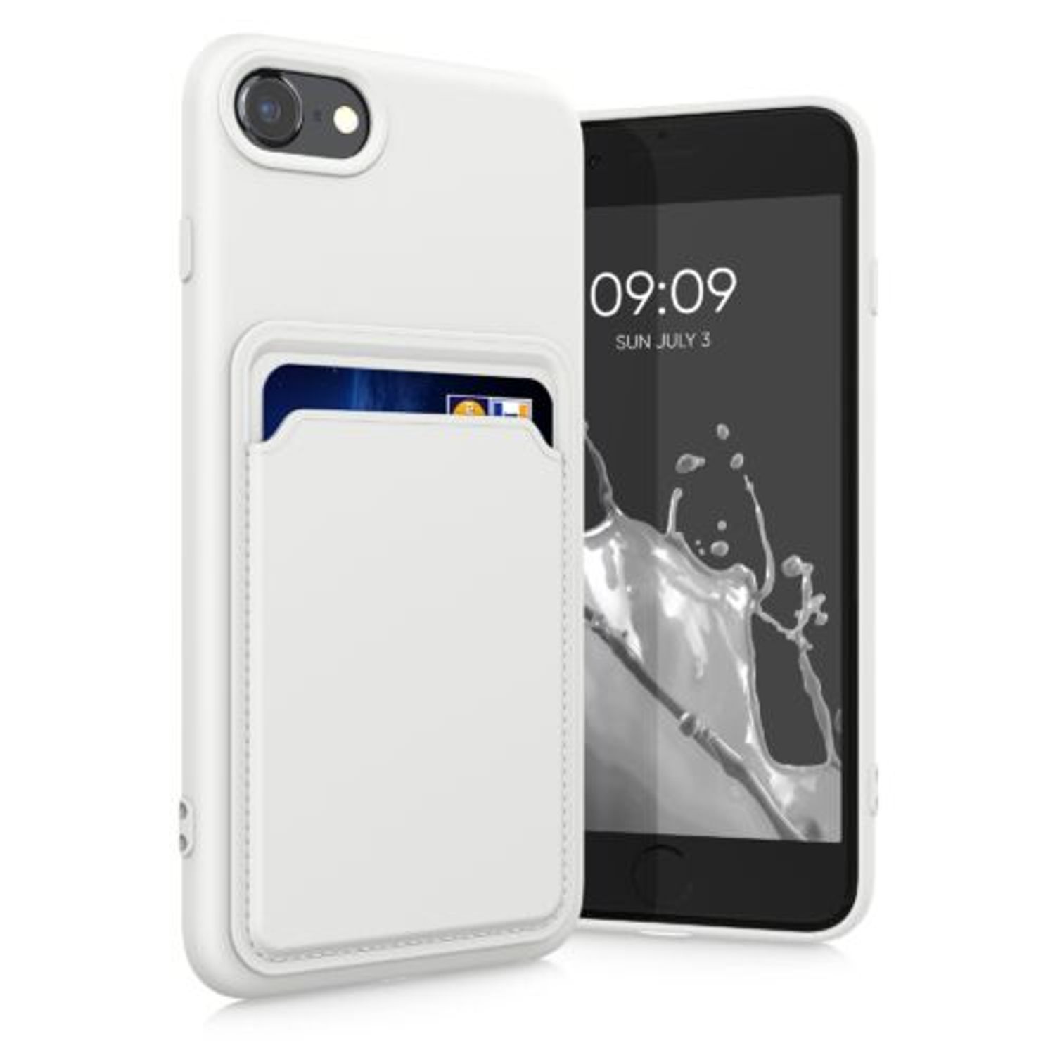 Husa pentru Apple iPhone 8/iPhone 7/iPhone SE 2, Silicon, Alb, 55117.02, Kwmobile fotografia produsului