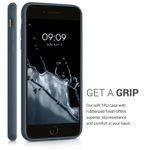 Husa pentru Apple iPhone 8 Plus/iPhone 7 Plus, Silicon, Albastru, 49102.202, Kwmobile fotografia produsului View 5 S