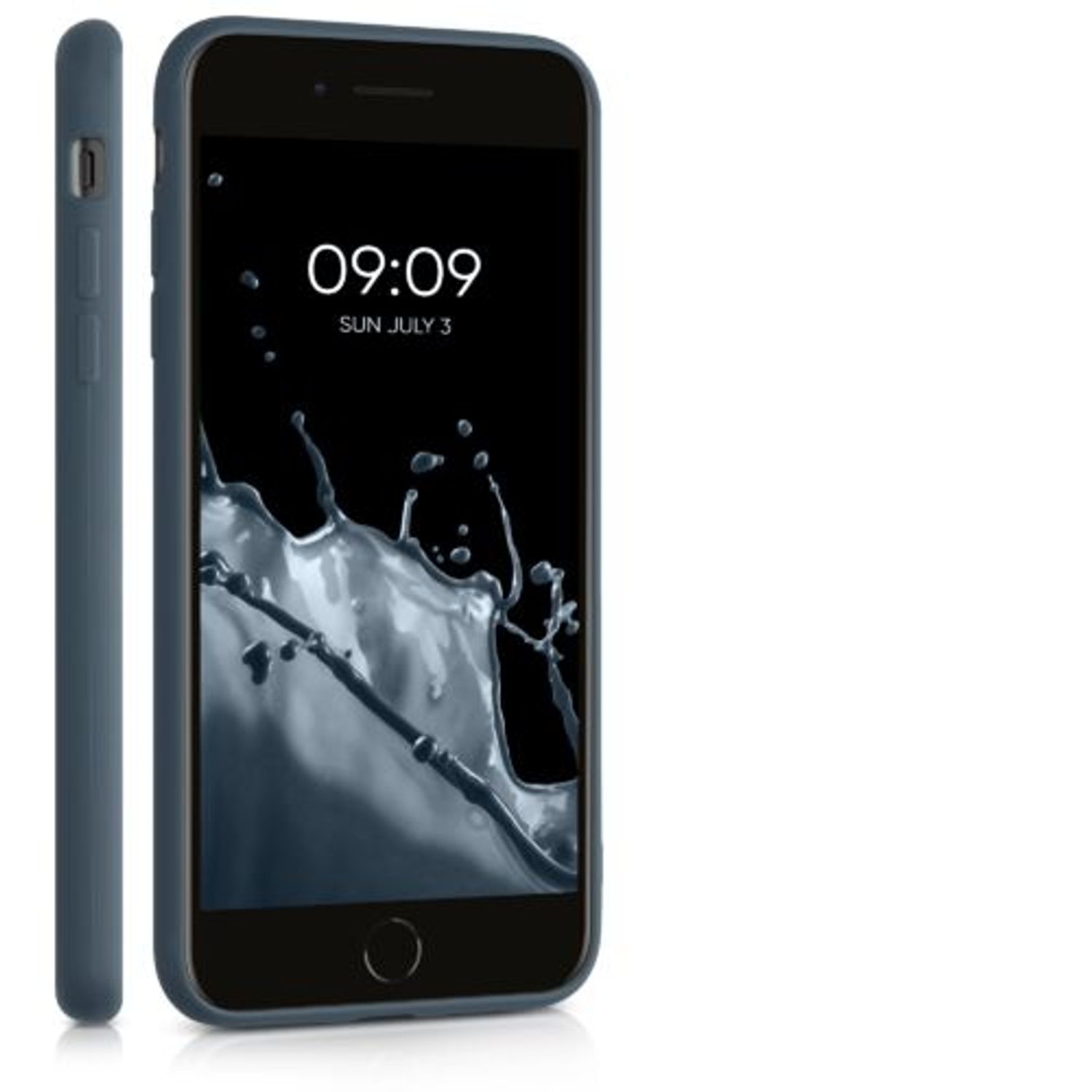 Husa pentru Apple iPhone 8 Plus/iPhone 7 Plus, Silicon, Albastru, 49102.202, Kwmobile fotografia produsului View 9 L