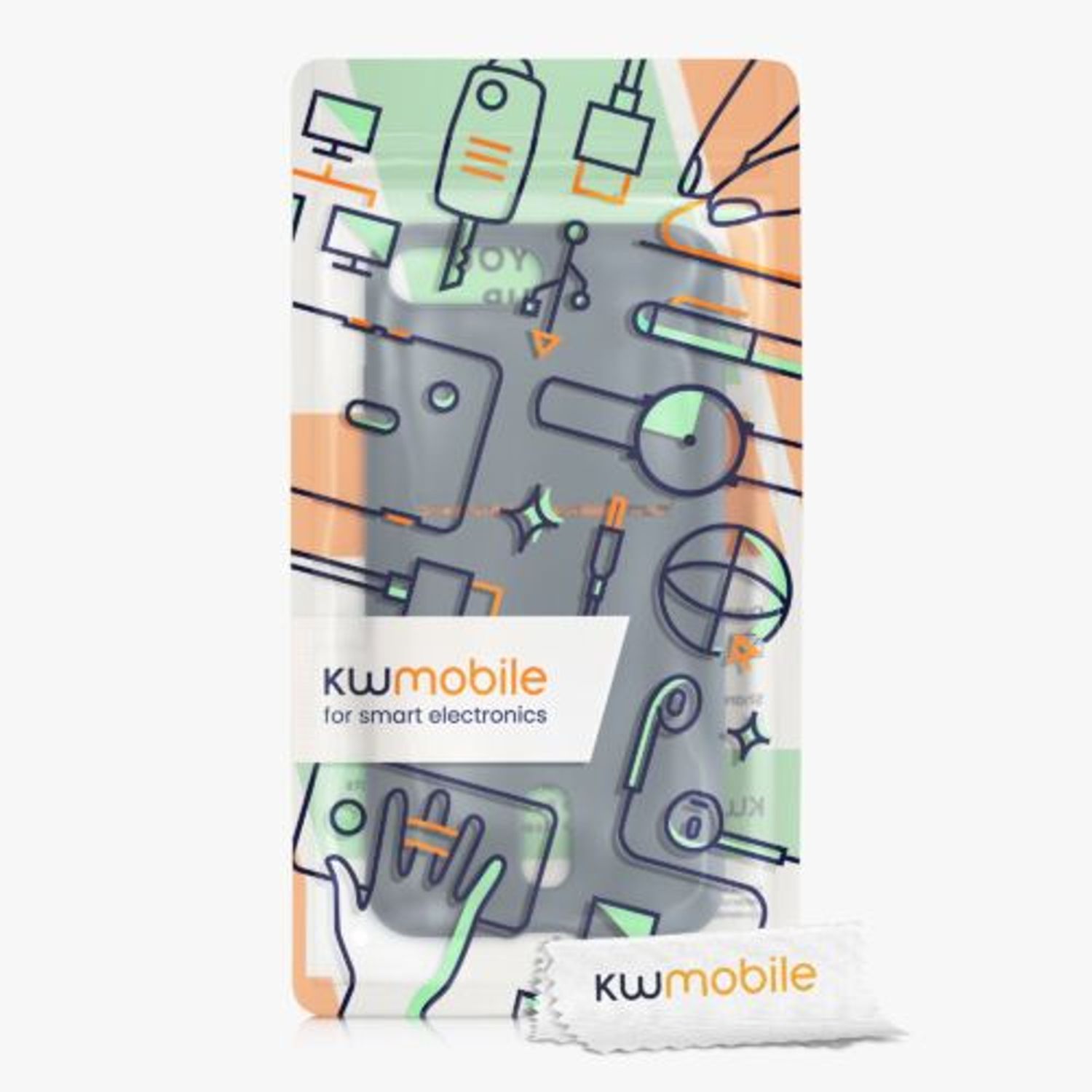 Husa pentru Apple iPhone 8 Plus/iPhone 7 Plus, Silicon, Albastru, 49102.202, Kwmobile fotografia produsului View 7 L