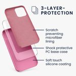 Husa pentru Apple iPhone 12/iPhone 12 Pro, Silicon, Roz, 52641.212 fotografia produsului View 3 S