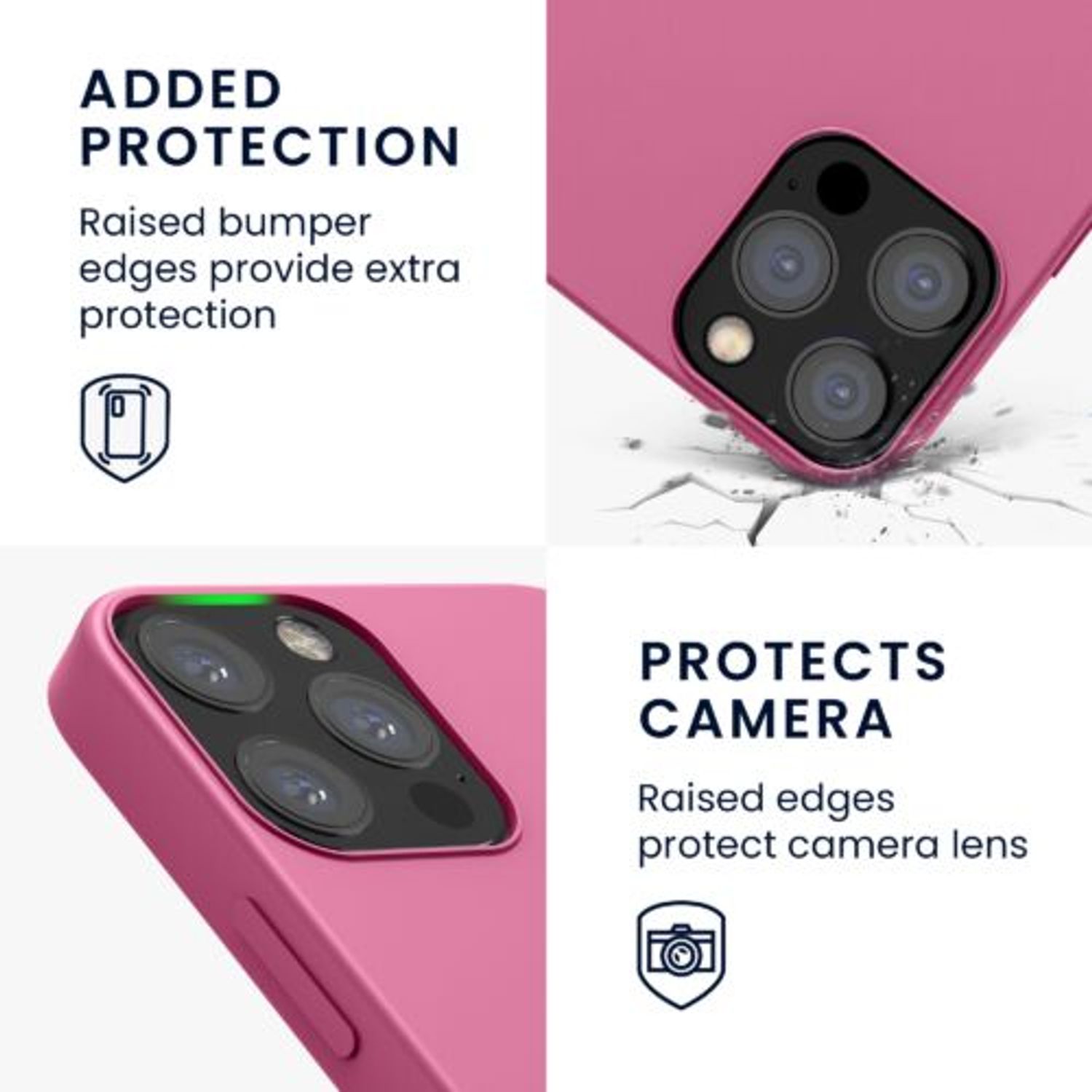 Husa pentru Apple iPhone 12/iPhone 12 Pro, Silicon, Roz, 52641.212 fotografia produsului View 4 L