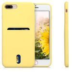 Husa pentru Apple iPhone 8 Plus/iPhone 7 Plus, Silicon, Galben, 49102.06, Kwmobile fotografia produsului View 2 S