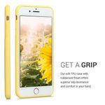 Husa pentru Apple iPhone 8 Plus/iPhone 7 Plus, Silicon, Galben, 49102.06, Kwmobile fotografia produsului View 5 S