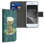 Husa pentru Apple iPhone 5s/iPhone SE, Piele ecologica, Multicolor, 20207.34, Kwmobile fotografia produsului