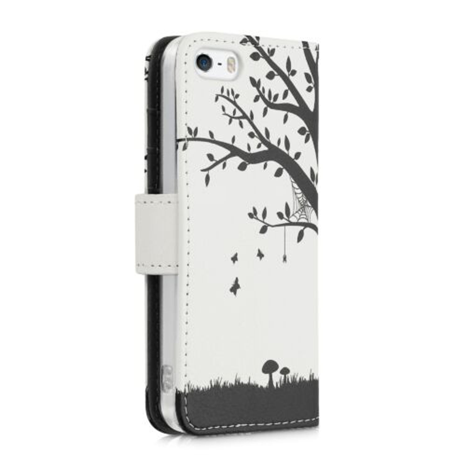 Husa pentru Apple iPhone 5s/iPhone SE, Piele ecologica, Multicolor, 20207.31, Kwmobile fotografia produsului View 3 L