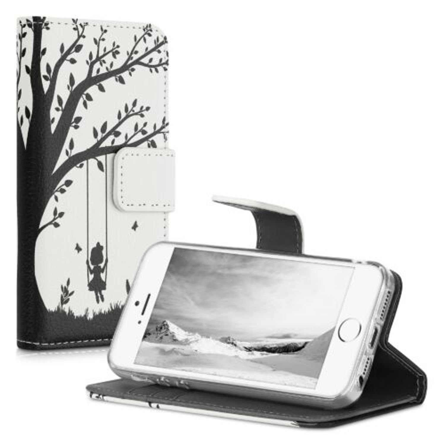 Husa pentru Apple iPhone 5s/iPhone SE, Piele ecologica, Multicolor, 20207.31, Kwmobile fotografia produsului View 2 L