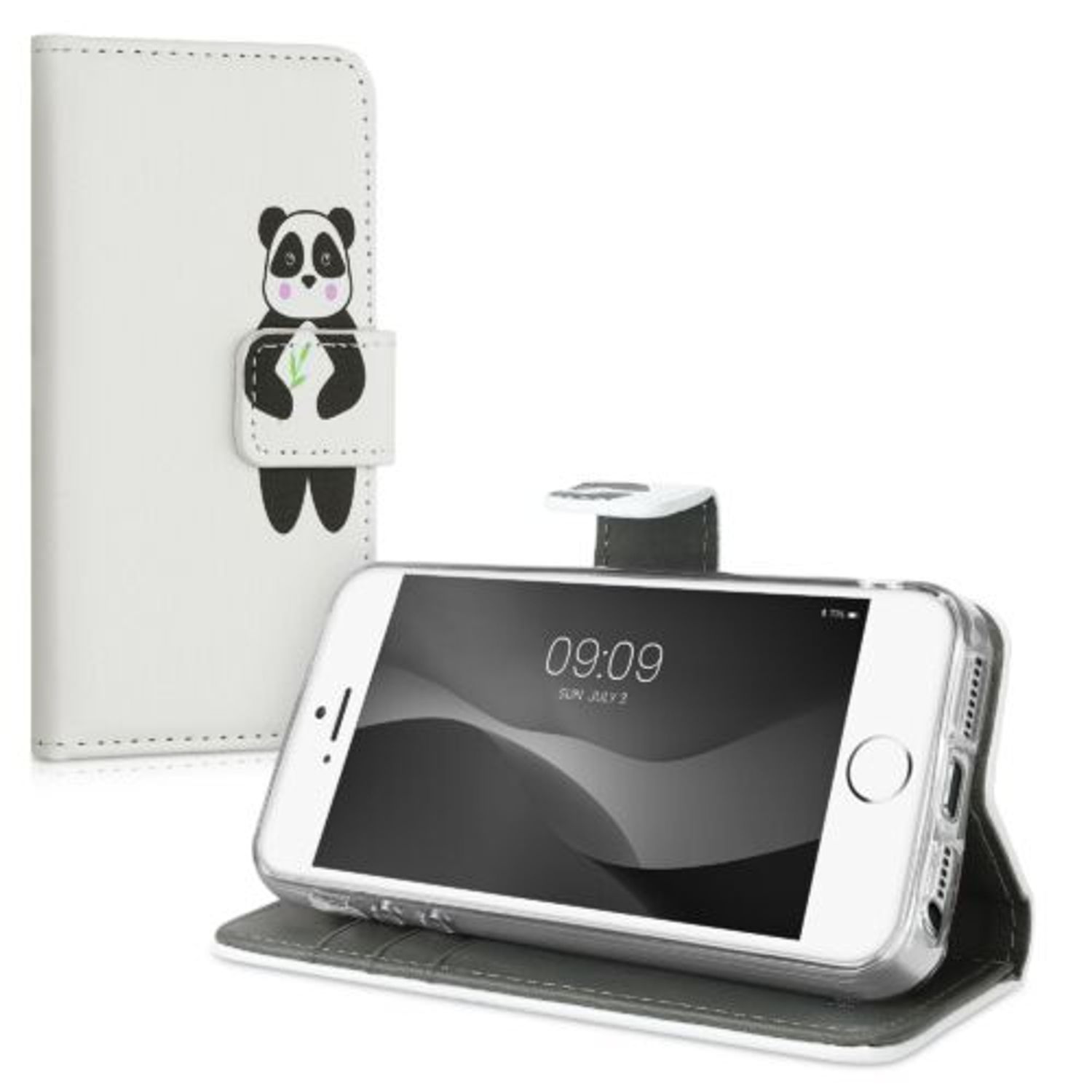 Husa pentru Apple iPhone 5s/iPhone SE, Piele ecologica, Alb, 20207.32, Kwmobile fotografia produsului View 2 L