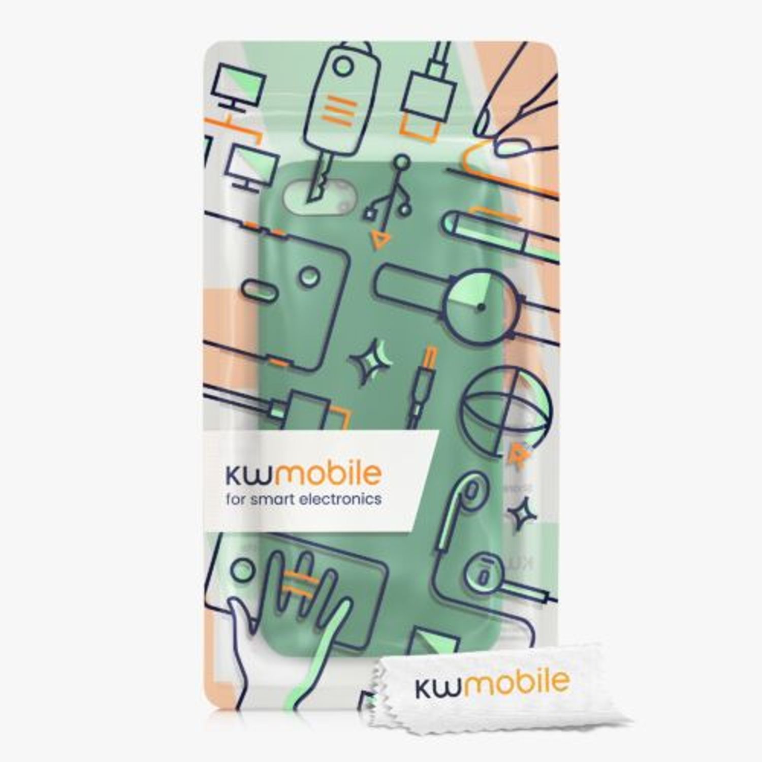 Husa pentru Apple iPhone 5s/iPhone SE, Silicon, Verde, 42766.227, Kwmobile fotografia produsului View 5 L
